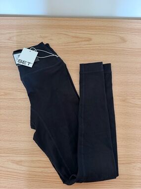 Set Active Black Leggings